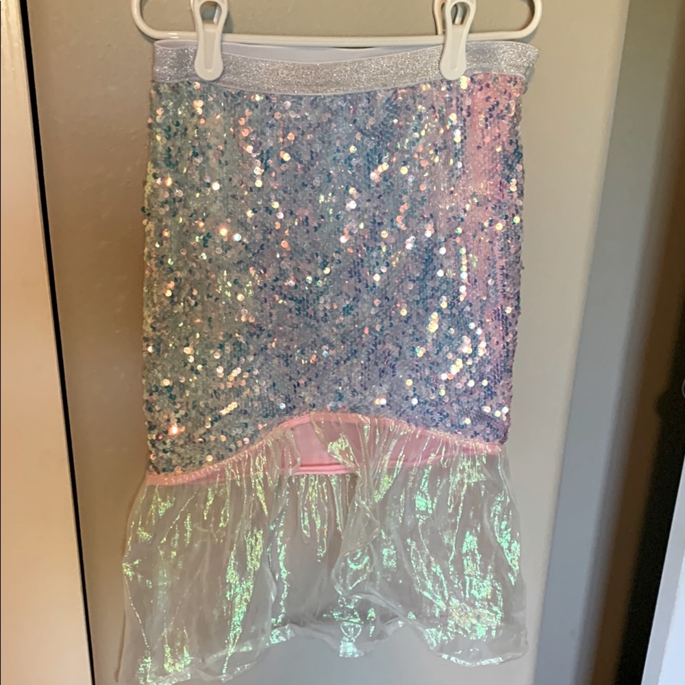 Kids Sequin Mermaid Skirt/ Swim Cover-Up.